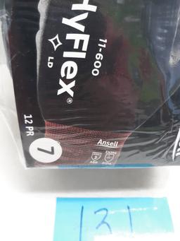 Ansell HyFlex Gloves, 12 pair Size 7, NIP