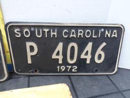 Tag Lot, SC 1972 Pair
