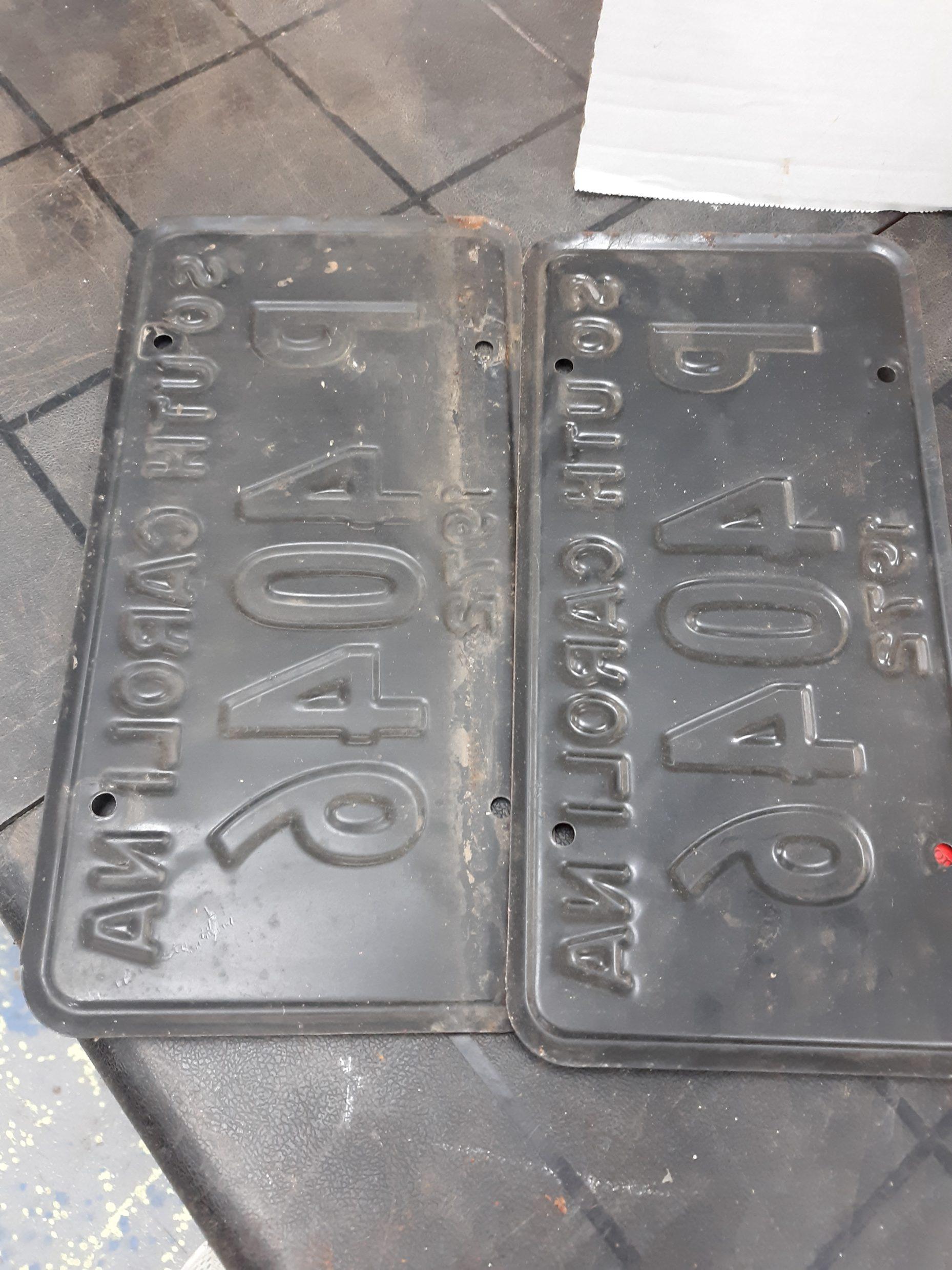 Tag Lot, SC 1972 Pair