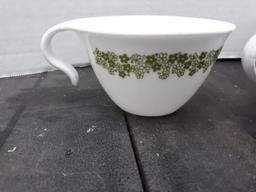 Vintage Corelle Cups, Crazy Daisy Pattern