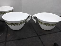Vintage Corelle Cups, Crazy Daisy Pattern