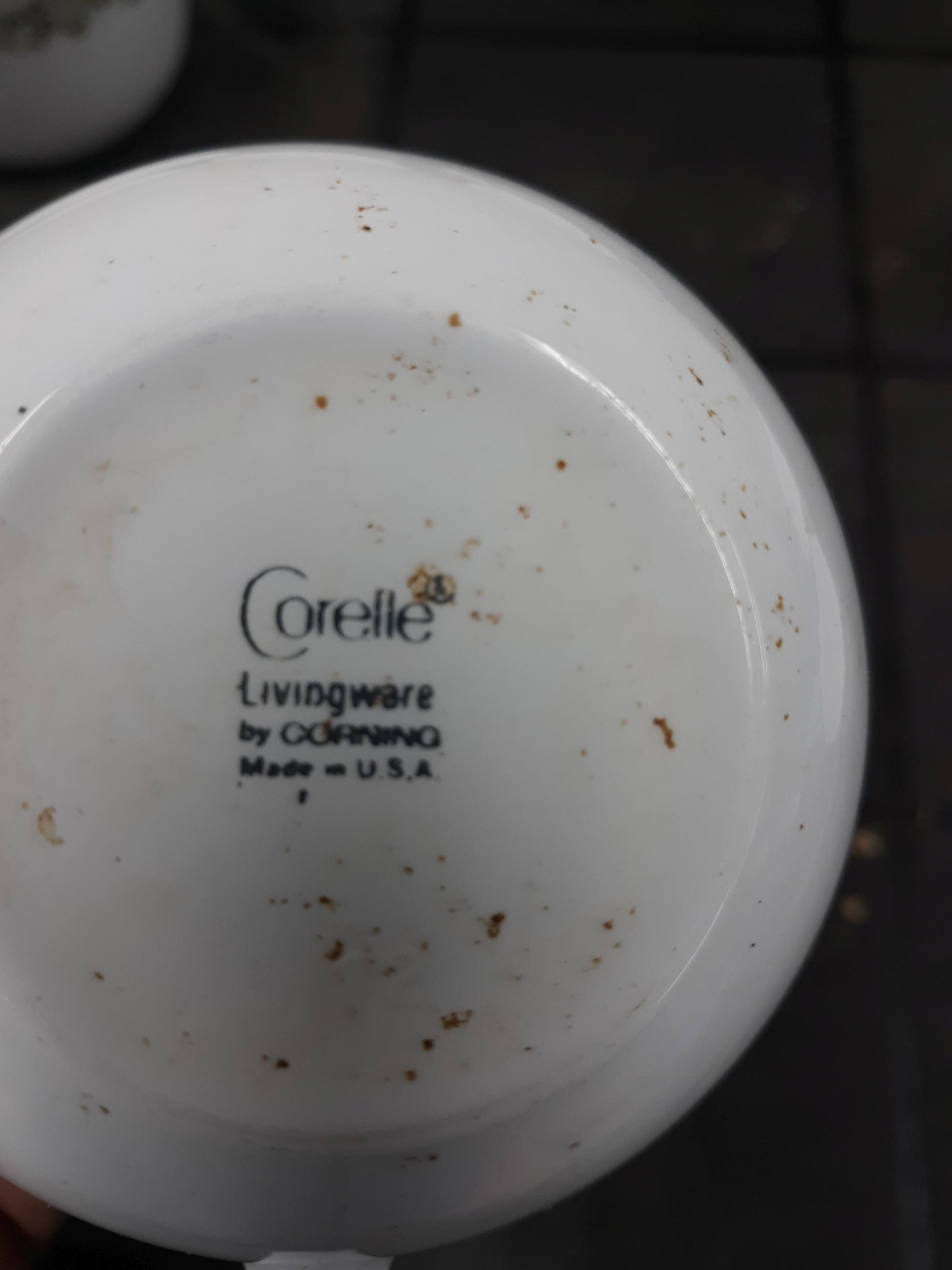 Vintage Corelle Cups, Crazy Daisy Pattern