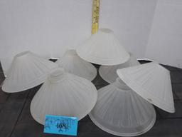 Frosted Glass Light Covers, Appx 6"