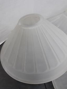 Frosted Glass Light Covers, Appx 6"