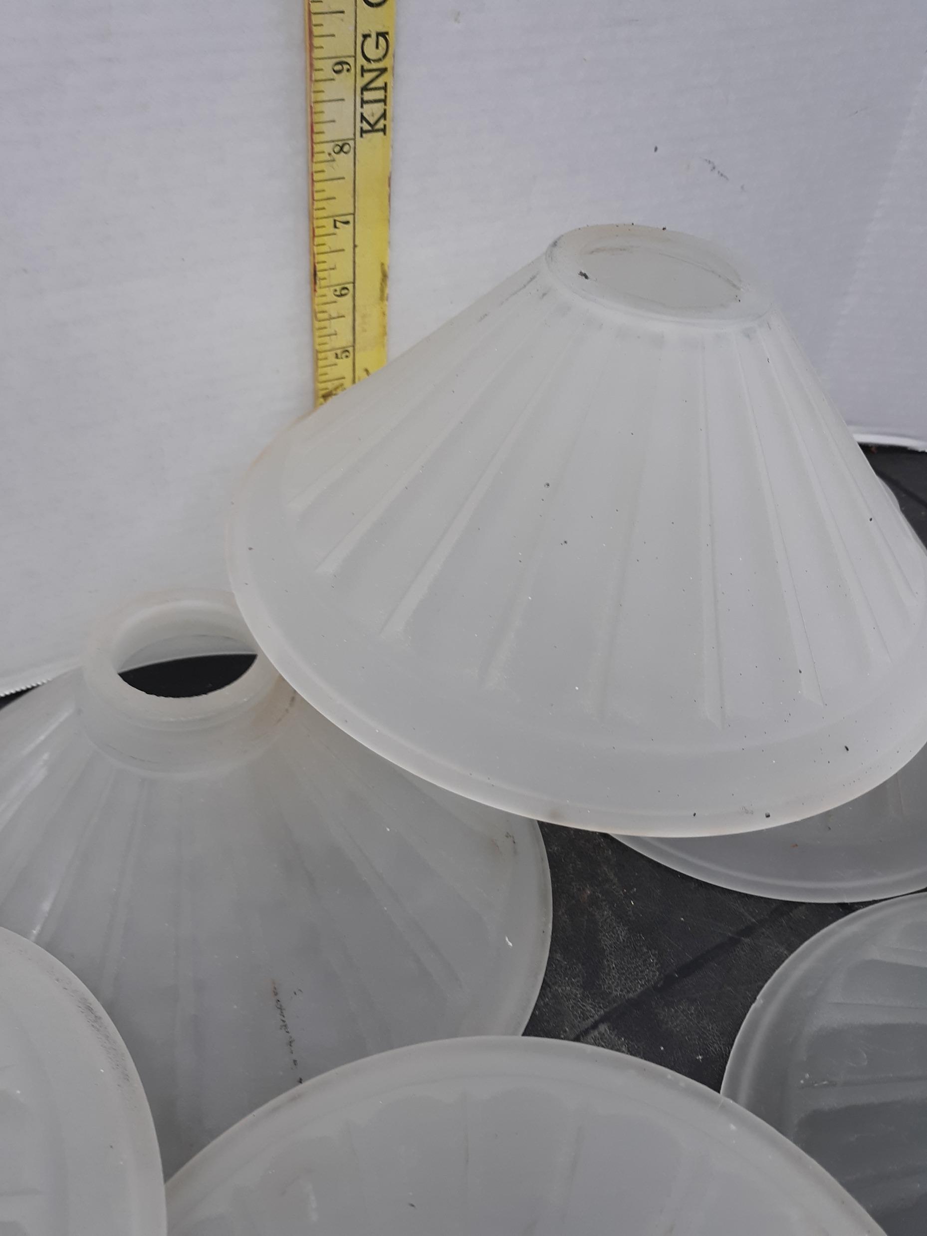 Frosted Glass Light Covers, Appx 6"