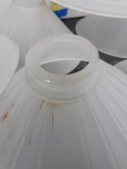 Frosted Glass Light Covers, Appx 6"