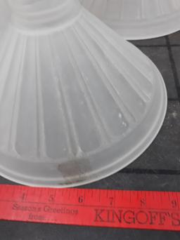 Frosted Glass Light Covers, Appx 6"