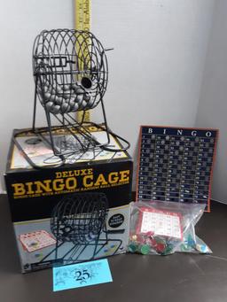 Deluxe Bingo Cage with accessories