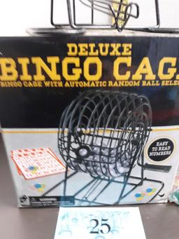 Deluxe Bingo Cage with accessories