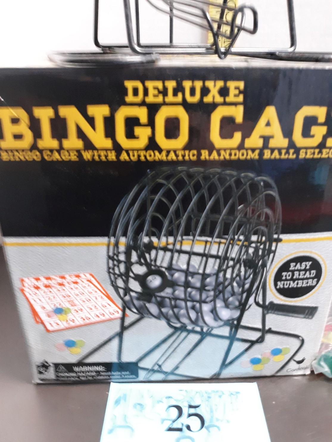 Deluxe Bingo Cage with accessories