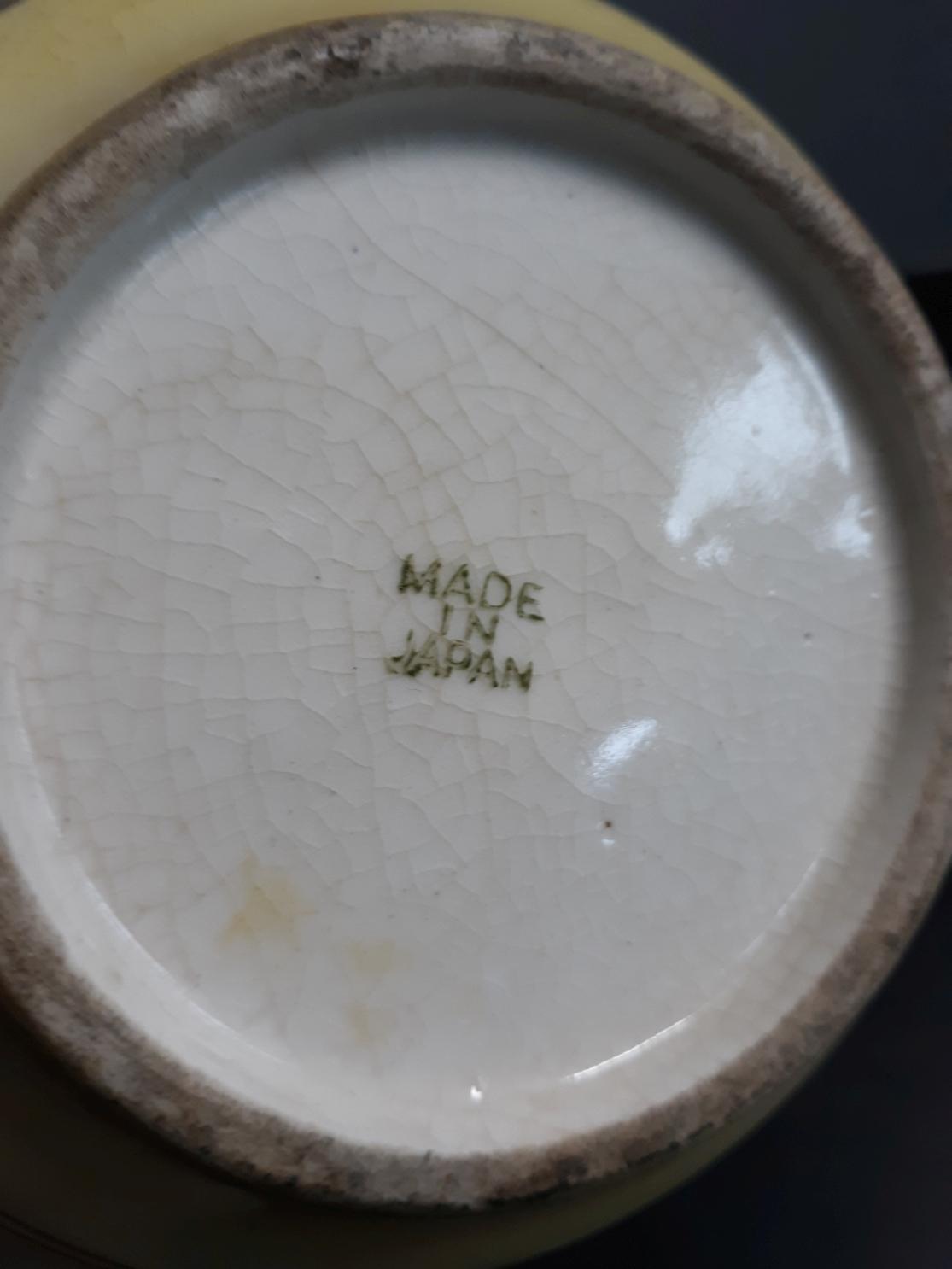 Vintage Nippon Japanese Morige Art Pottery Vase, small chip