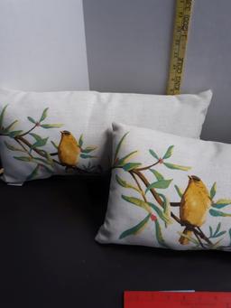 Threshold Double Sided Bird Pillows