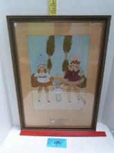Jean Ray Framed Art, Les Jeunes Marraines