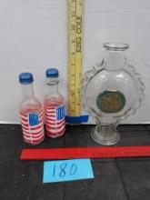 Vintage Bubble Bath Glass Decanter, Salt and Pepper