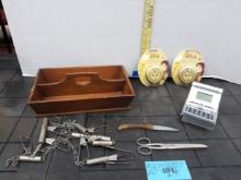 Misc Lot, Wooden Caddy knife, Delta SkyMiles and more