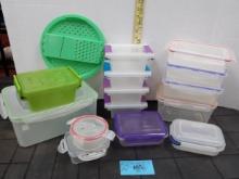 Plastic Storage Container Lot