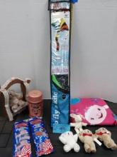 Misc Lot, Kite, Blanket, bears and more