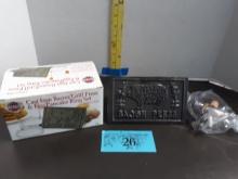 Cast Iron Pig Bacon/Grill Press, appears new