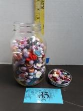 Vintage Jar of Buttons