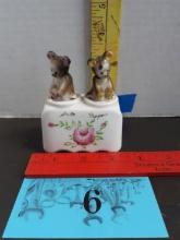 Antique Baby Bear Nodder Salt and Pepper Shakers