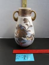 Vintage Nippon Japanese Morige Art Pottery Vase, small chip