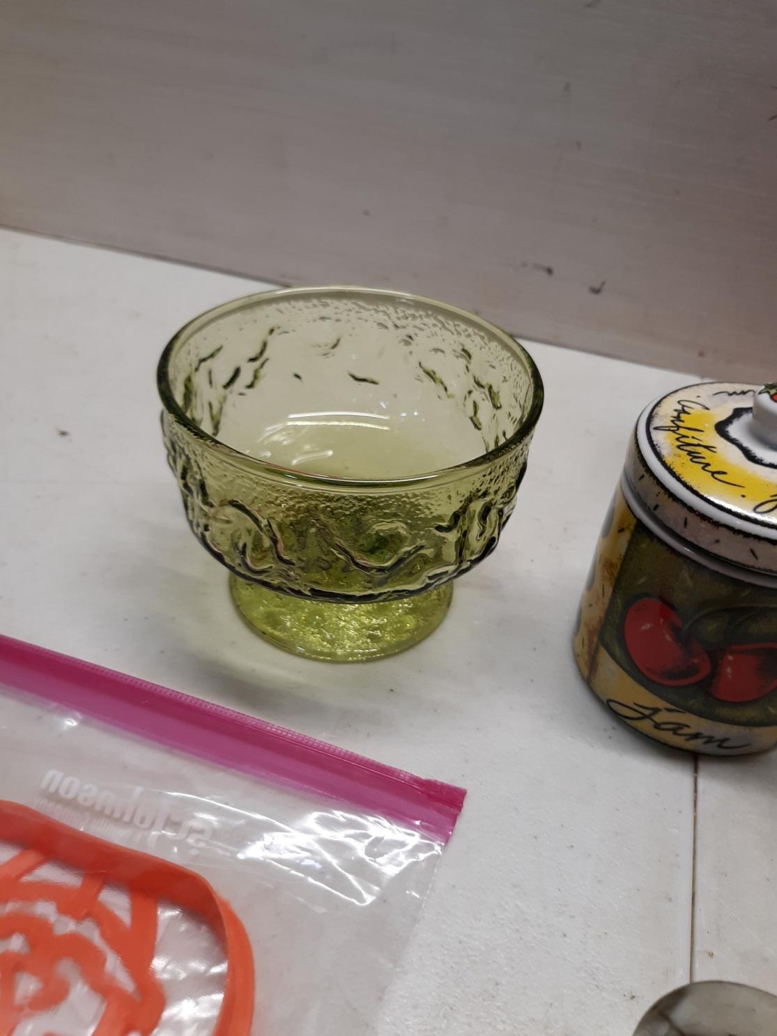 Mis lot, cookie cutters, Jam jar, S&p and more