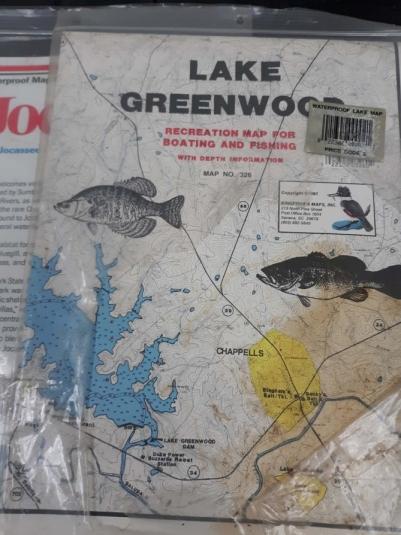 Lake Maps, Jocassee, Hartwell and Lake Greenwood