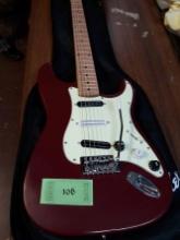 Guitar, custom made Mahogony stained , SST Stratocaster Style