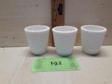Small Milk Glass Votive Cups
