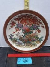 Vtg. Sato Gordon Pheasant and Bird Large Plate