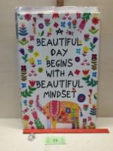 Wall Art, Beautiful Day Begins With A Beautiful Mindset"
