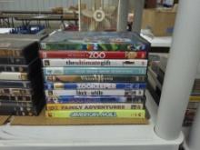 kids and family dvds, lot of 10 includes 2 boxsets for a total of 18 movies