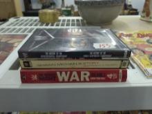 wrestling dvds, two hard to find boxsets and a WWE 2 disc set