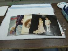 vintage records, lot of 4 popular records by some of country musics famous duets