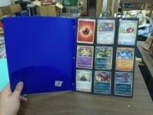pokemon cards, folder full of cards includes some double pages
