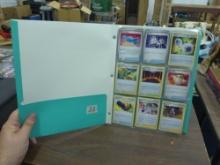 pokemon cards, folder full of cards