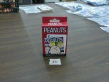peanuts playing cards, new set in box features snoopy, charlie brown, along with other favorites fro