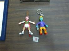 douge keychain toys, lot of two hard to find from the popular series
