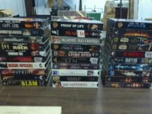 thriller vhs movies, lot of great titles some very hard to find