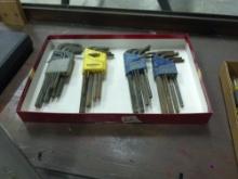 allen wrenches, lot of 4 sets elkind and bondhus brands