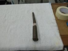 drift punch, vintage 11in long metal working tool