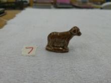 wade whimsies figure, red rose tea brown dog 2in long