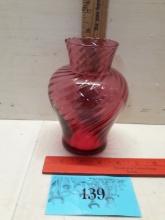 Vintage Cranberry Vase