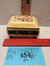 Vintage Plastic Oriental Trinket Box