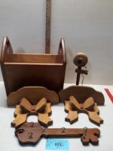 Wooden Lot, Bow Shelves, Key Holder and more
