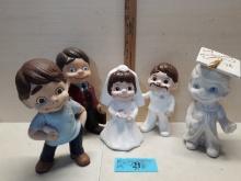 Hand Painted Ceramic Lot