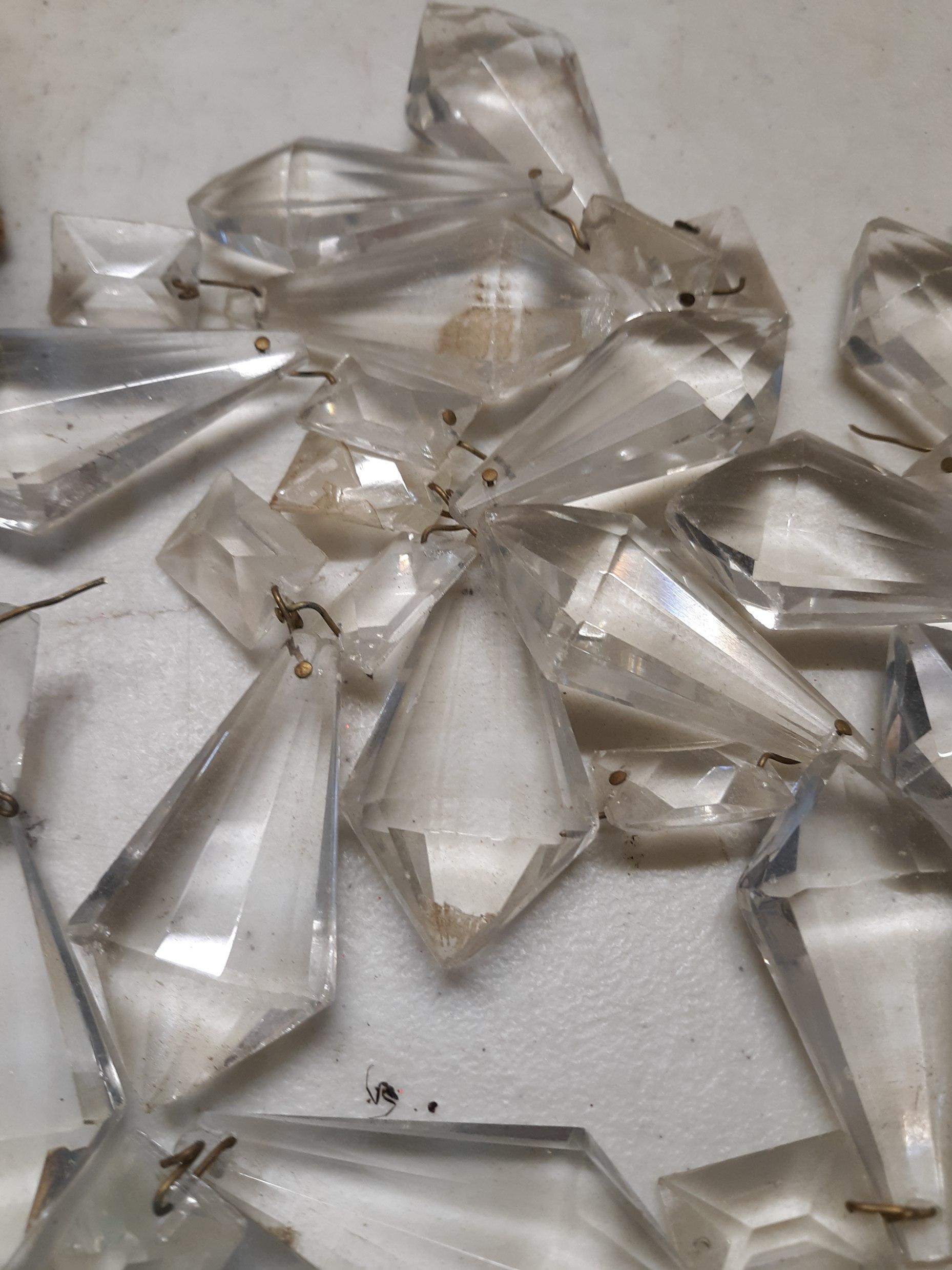 Chandelier Prism Pendants Lot