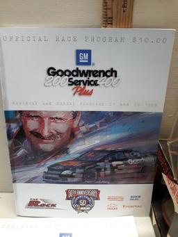 Nascar Lot, 1998 Program, Bill Elliott Helmet Cup Holder, Tire, Pin