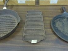 cast iron, corn stick pan griswald usa from erie, pa 13in long