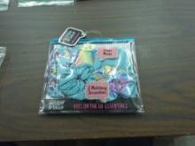 designer mask and scrunchies, 5 piece set for kids with unicorn design set by addie and tate